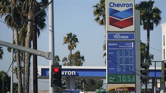 Chevron gasoline in California over $6.00 per gallon