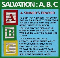 A sinner's prayer