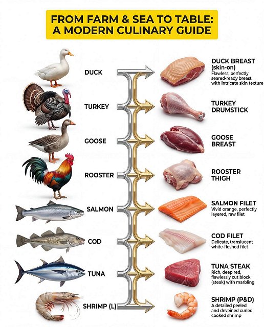 From farm and sea to table