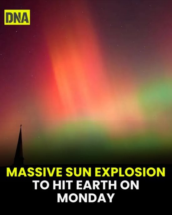 Massive sun explosion